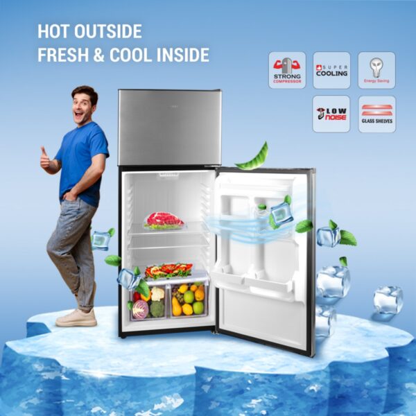 AFRA Double Door Refrigerator 283L – No Frost, Reversible Doors, AF-2800RFSS - Image 8