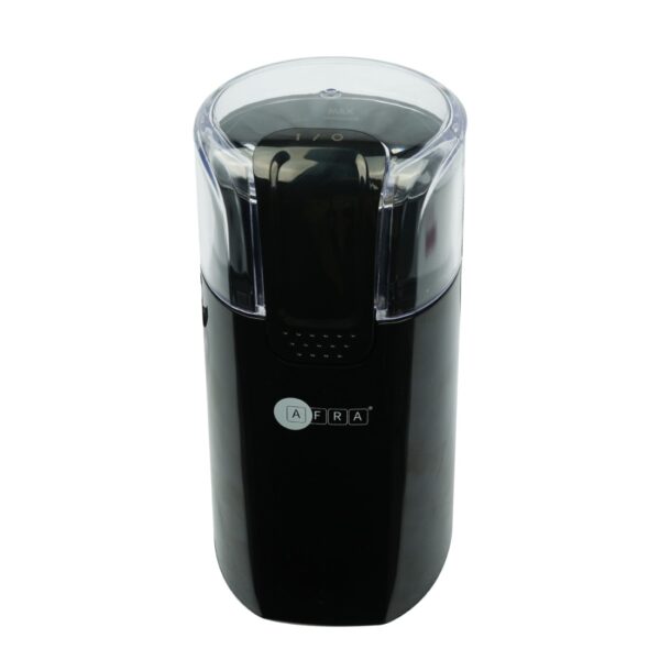 AFRA Coffee Grinder, 150W, Black, 60g Capacity, Adjustable, Black Finish, Transparent Cover, GMARK, ESMA, RoHS, And CB, AF-6150CGRBL, With 2 Years Warranty - Image 3