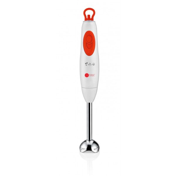 AFRA Hand Blender, 400W, Stainless Steel Shaft, White/Red, 2 Years Warranty.