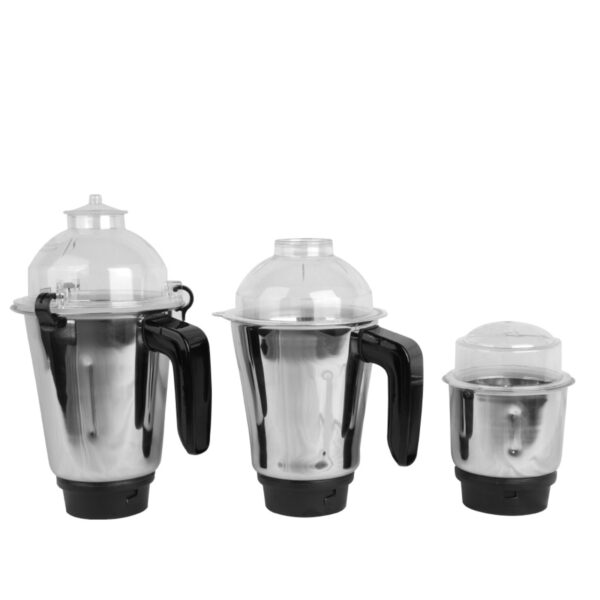 AFRA Heavy-Duty Mixer Grinder, 3 in 1, Black Gloss Finish, Stainless Steel Jars & Blades, Total Jar Capacity 2900ml, 750W, 18000 RPM Motor, ESMA, RoHS, and CB Certified, AF-7500BLBK, 2 Years Warranty - Image 4