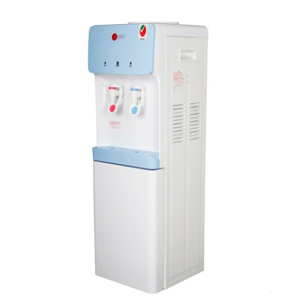 AFRA Water Dispenser Cabinet, 5L, 630W, Floor Standing, Top Load, Compressor Cooling, 2 Tap, Stainless Steel Tanks, Blue & White, G-MARK, ESMA, ROHS, and CB Certified, AF-95WDWT, 2 years Warranty - Image 2