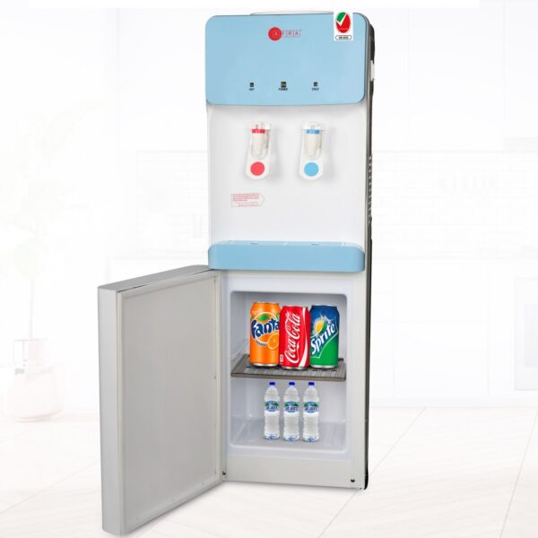 AFRA Water Dispenser Cabinet, 5L, 630W, Floor Standing, Top Load, Compressor Cooling, 2 Tap, Stainless Steel Tanks, Blue & White, G-MARK, ESMA, ROHS, and CB Certified, AF-95WDWT, 2 years Warranty - Image 5