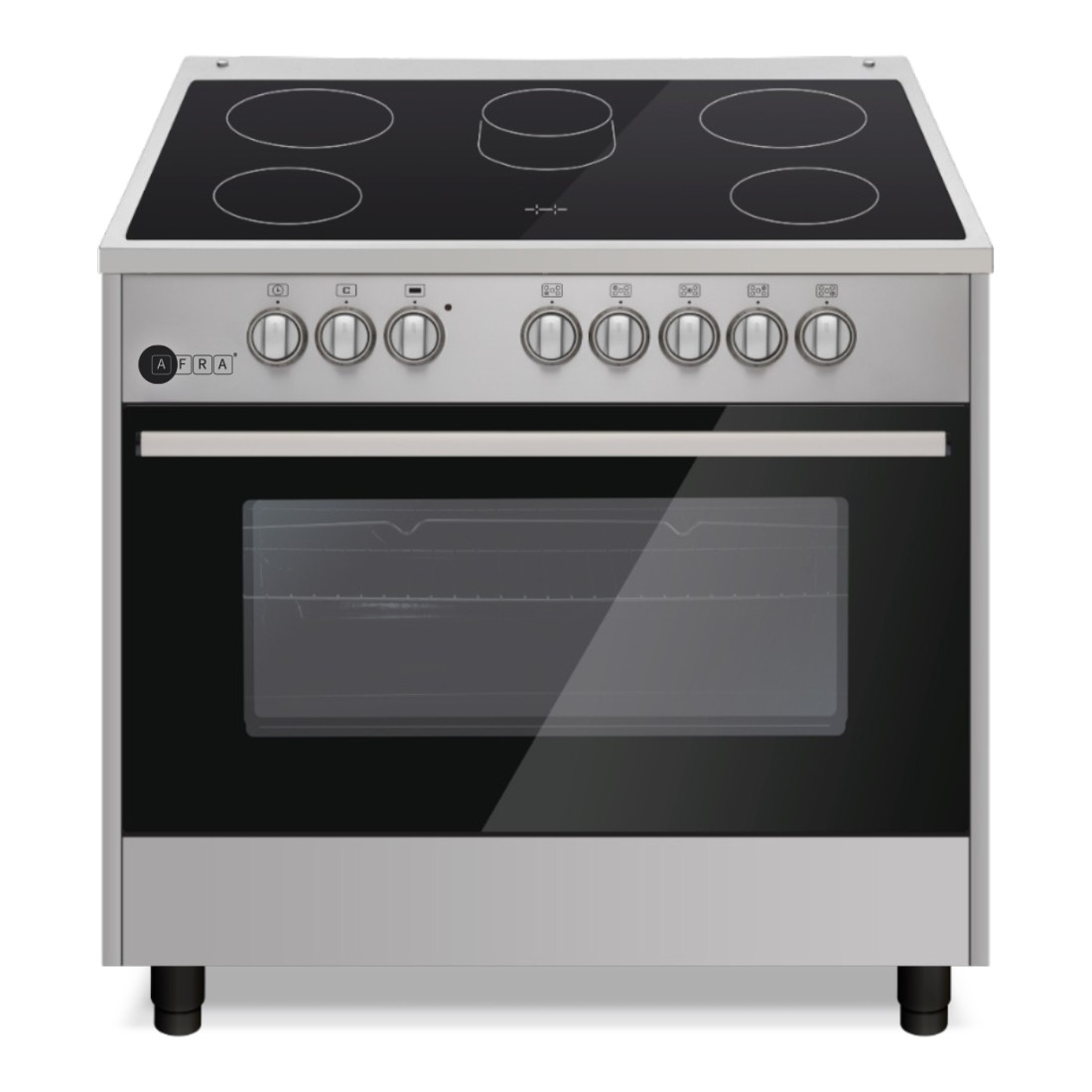 AFRA Free Standing Electrical Cooking Range, 90x60, Rotisserie, 110L, Closed Door Grilling, Stainless Steel, G-Mark, ESMA, RoHS, CB, AF-90SPSS, 2 years warranty