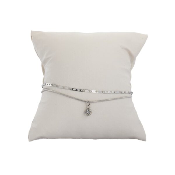 AFRA JEW TRINKET SILVER STAINLESS STEEL ANKLET - Image 2
