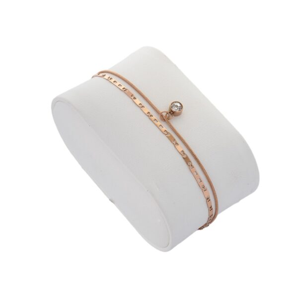 AFRA JEW TRINKET ROSEGOLD STAINLESS STEEL ANKLET - Image 4