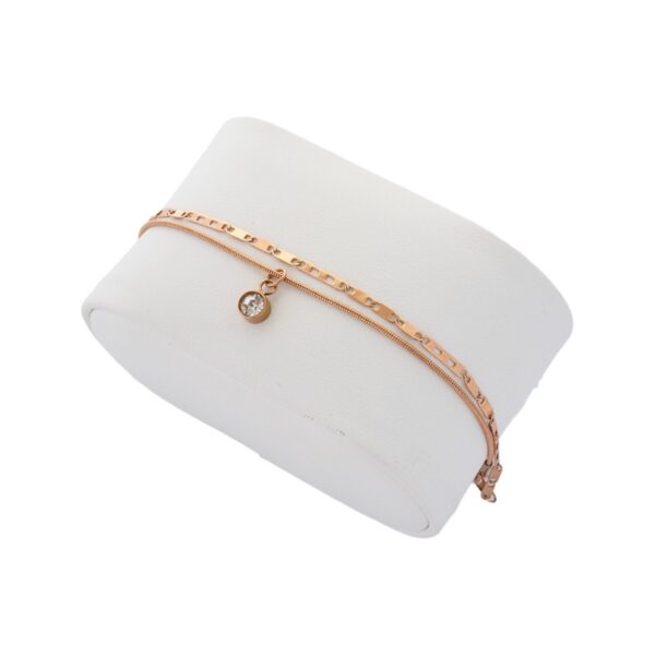 AFRA JEW TRINKET ROSEGOLD STAINLESS STEEL ANKLET - Image 3