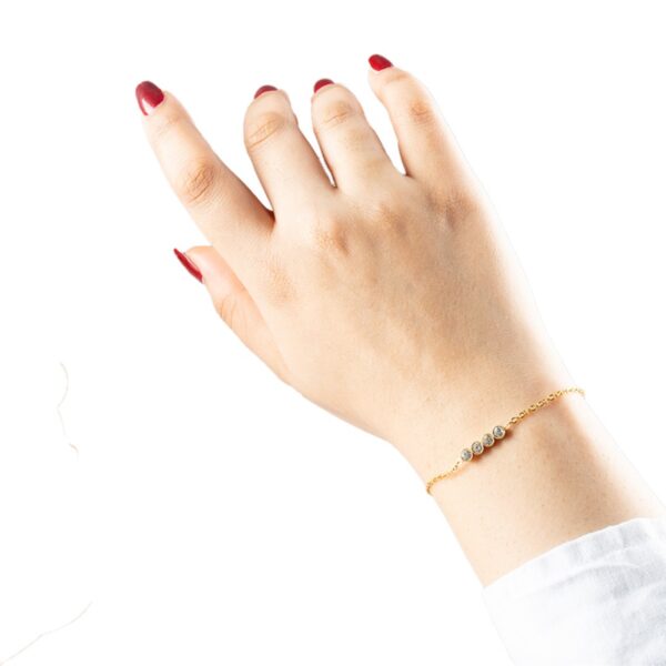 AFRA JEW JEWEL GOLD STAINLESS STEEL BRACELET - Image 4