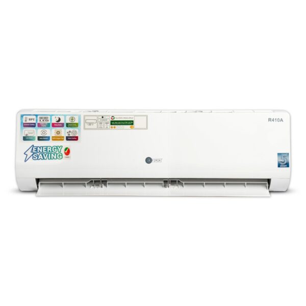 AFRA 1.5 Ton Wall Split Air Conditioner T3 R410a - Extreme Cooling, Hidden LED Display, Sleep Mode, Pure Copper Wire, Intelligent Defrost - Auto Restart, AF-1800ACWT, 5-year compressor warranty
