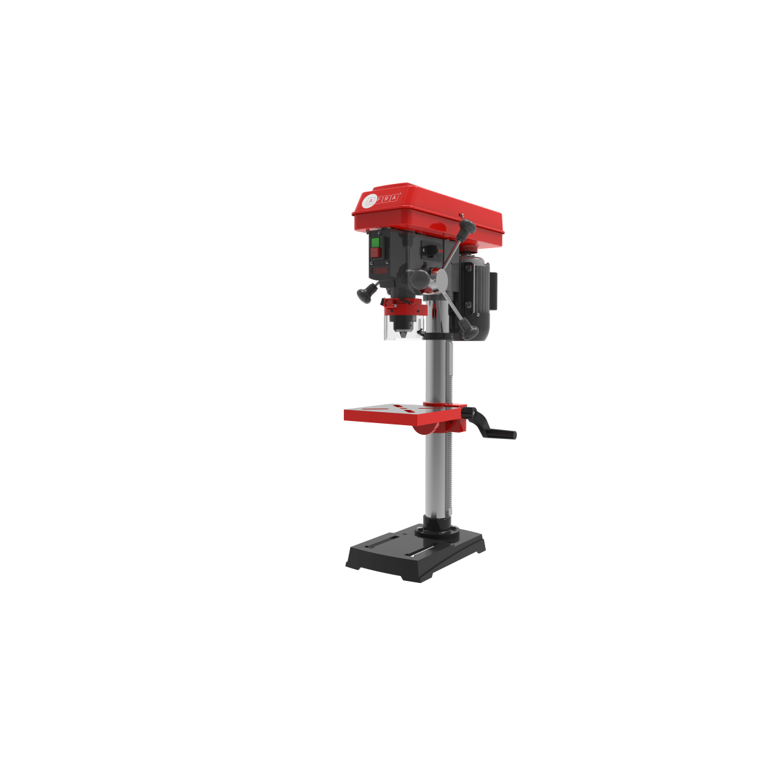 AFRA Drill Press, 13MM 550W, 440~2580rpm, 13mm Chuck, Mechanical Speed Adjustment, Powerful Induction Motor, Rack & Pinion For Accurate Table Height Adjustments, AFT-13-550DPRD, 1-Year Warranty