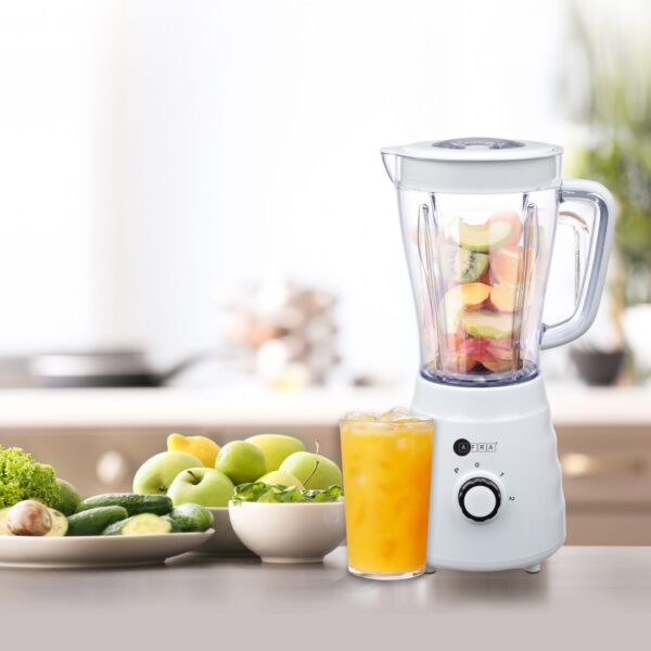 AFRA Blender, 500w, 2 In 1 Set, Stainless Steel Blade, 1.5l, 2 Speeds, Pulse Function, G-Mark, ESMA, RoHS, And CB Certified, AF-500BLWT, 2 Years Warranty - Image 2