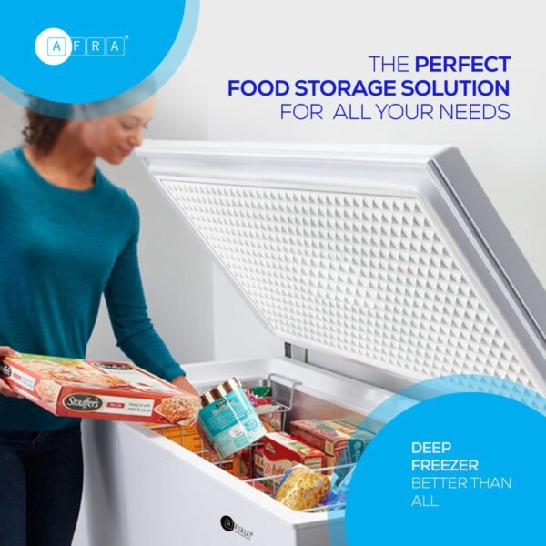 AFRA Chest Freezer 200L – Low Noise, Energy Saving, ESMA Approved – Model AF-2000CFWT - Image 4