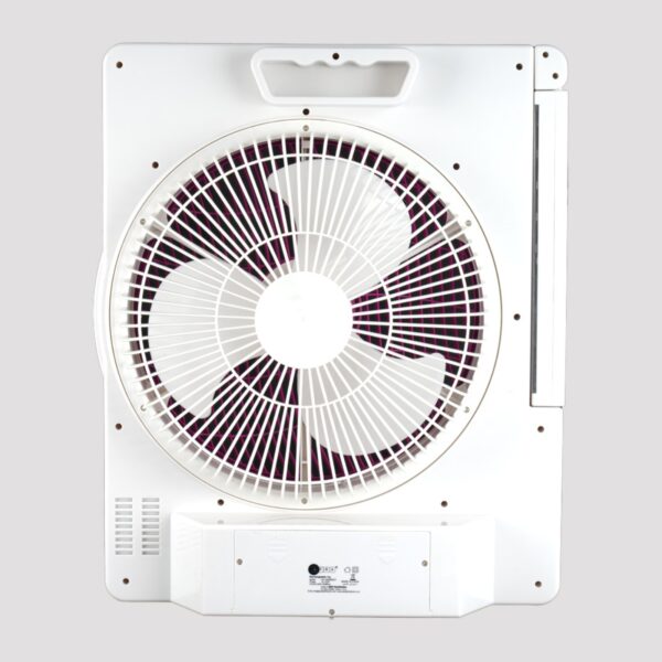 AFRA Portable Compact Fan, 220-240V, 12??, Rechargeable, Adjustable, Wide Angle Coverage, LED Light, USB Ports, Solar Charging Jack, Power Saving, AF-3200RECF, With 2 Year Warranty - Image 5