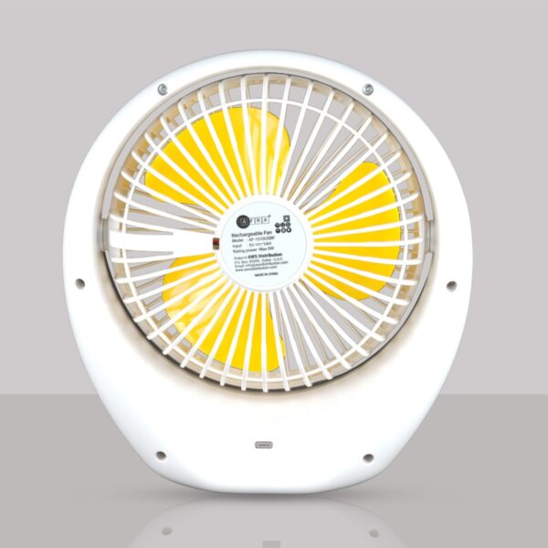 AFRA Portable Compact Fan, 3.7V, 6??, 1800mAh, With Carrying Handle, Rechargeable, Adjustable, Wide Angle Coverage, Low Noise, Power Saving, Overcharge Protection, With 2 Year Warranty - Image 5