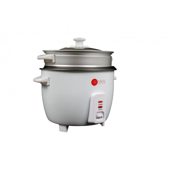Afra Rice Cooker, 1.5 Litre, Non-stick Inner Pot, Glass Lid, Aluminum Heating Plate, Keep-warm Function, With Measuring Cup & Spoon, G-mark, ESMA, ROHS, And CB Certified, AF-1550RCWT, 2 Years Warranty - Image 3