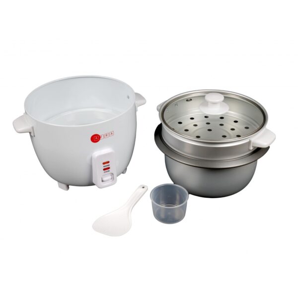 Afra Rice Cooker, 1.5 Litre, Non-stick Inner Pot, Glass Lid, Aluminum Heating Plate, Keep-warm Function, With Measuring Cup & Spoon, G-mark, ESMA, ROHS, And CB Certified, AF-1550RCWT, 2 Years Warranty - Image 5
