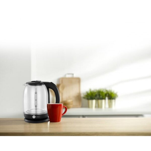 AFRA Electric Glass Kettle, 1500W, 1.8L, Strong Glass Body, 360? cordless electric jug, Overheat protection with Automatic cut-off, LED Indicator, CB Certified, AF-1820KTGL, with 2 years warranty, - Image 7