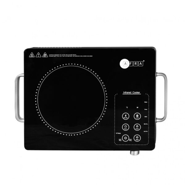 AFRA 2000W Infrared Cooktop – Single Burner, LED Display, Crystal Plate – AF-2000ICBK - Image 7