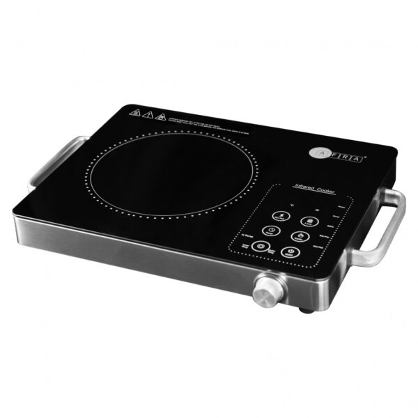 AFRA 2000W Infrared Cooktop – Single Burner, LED Display, Crystal Plate – AF-2000ICBK - Image 5