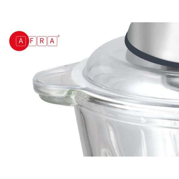AFRA 400W Compact Chopper – 2.5L Glass Jar, Stainless Steel Blades, Powerful Motor – AF-400CHSS - Image 6