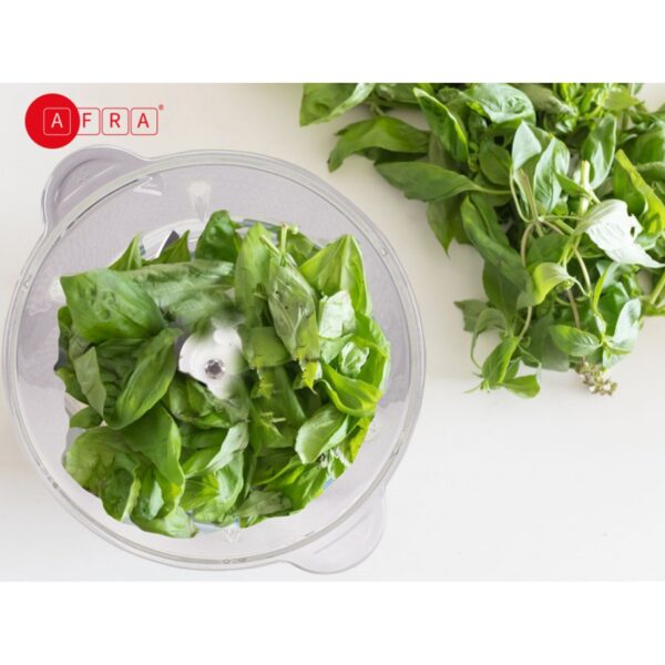 AFRA 400W Compact Chopper – 2.5L Glass Jar, Stainless Steel Blades, Powerful Motor – AF-400CHSS - Image 4