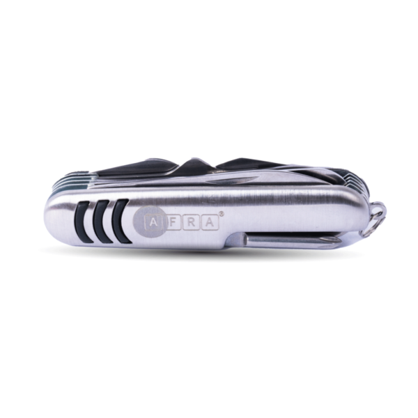 AFRA MULTIFUNCTION KNIFE 11 IN 1 SILVER 3CR13 STAINLESS STEEL + 430 SS COVER, MODEL AF004MK - Image 5