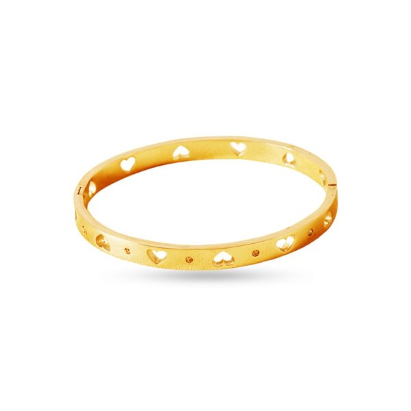 AFRA JEW EUDORA GOLD STAINLESS STEEL BRACELET - Image 2