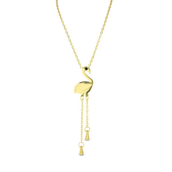 AFRA JEW AVIS GOLD STAINLESS STEEL NECKALCE - Image 3