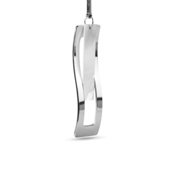 AFRA JEW GLAZE SILVER STAINLESS STEEL EARRING - Image 3