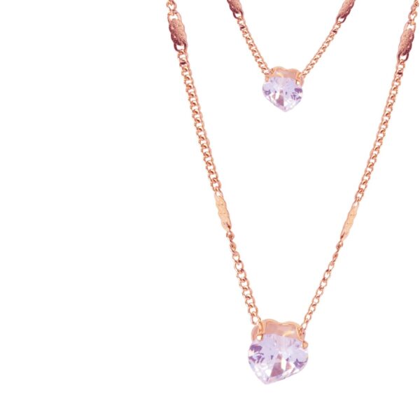 AFRA JEW JEWEL ROSEGOLD STAINLESS STEEL NECKLACE - Image 3