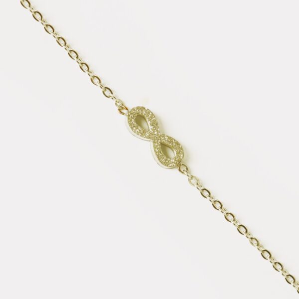 AFRA JEW INFINITE GOLD STAINLESS STEEL BRACELET - Image 2
