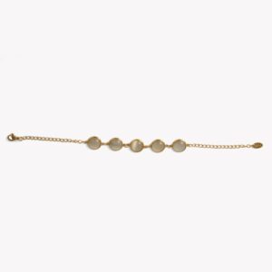AFRA JEW JEWEL GOLD STAINLESS STEEL BRACELET