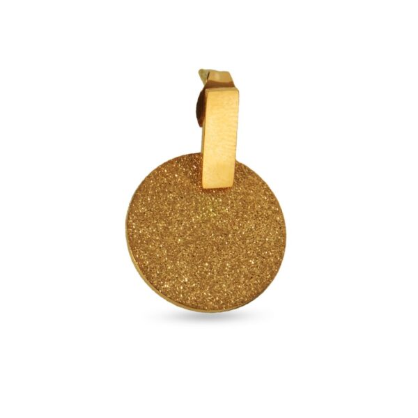 AFRA JEW FROST GOLD STAINLESS STEEL EARRING - Image 2