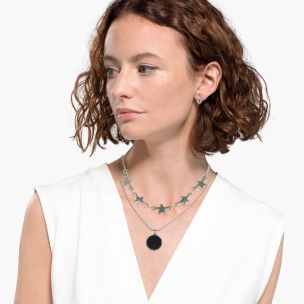 AFRA JEW KARO SILVER STAINLESS STEEL NECKALCE - Image 2