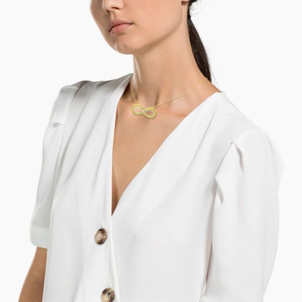 AFRA JEW INFINITE GOLD STAINLESS STEEL NECKALCE - Image 2