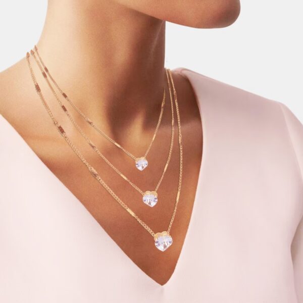 AFRA JEW JEWEL ROSEGOLD STAINLESS STEEL NECKLACE - Image 2