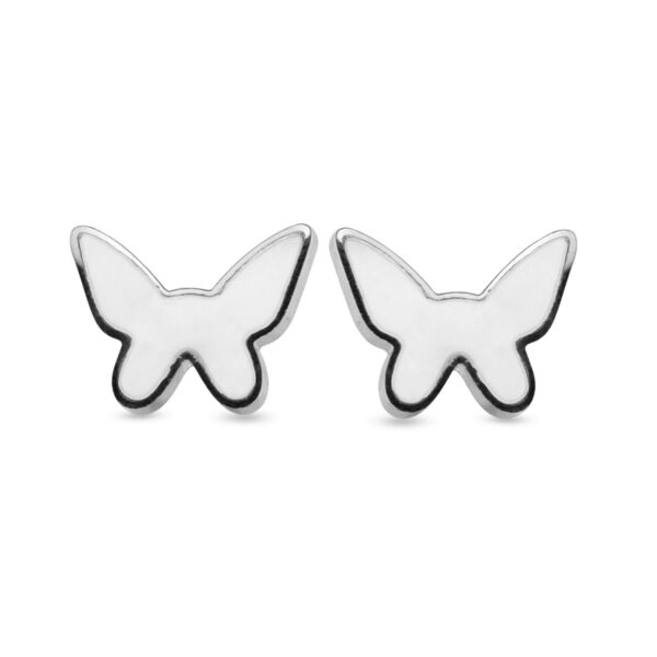 AFRA JEW WINGS SILVER STAINLESS STEEL SET -NECKLACE+EARRINGS - Image 2