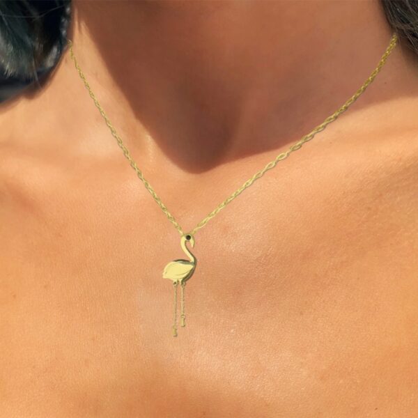 AFRA JEW AVIS GOLD STAINLESS STEEL NECKALCE - Image 2