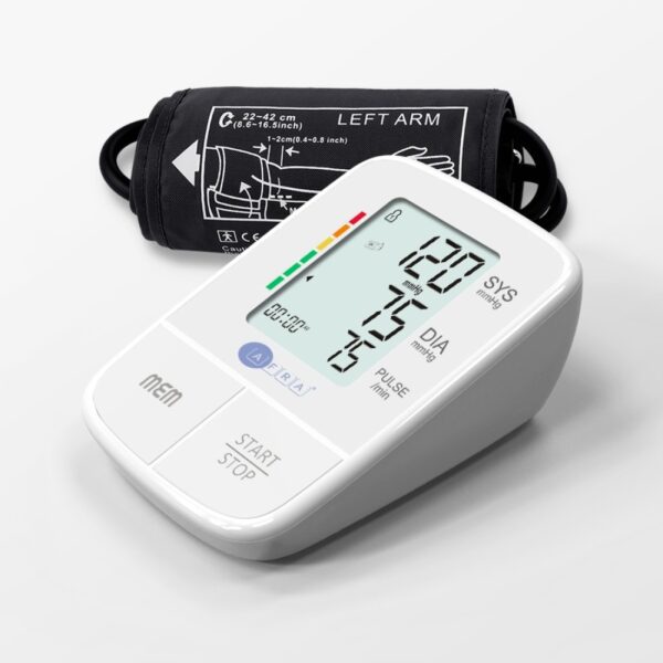 AFRA Digital Blood Pressure Monitor, White, Arm Type, Automatic, Oscillometric, Portable, User-Friendly Design, 2 Year Warranty. - Image 2