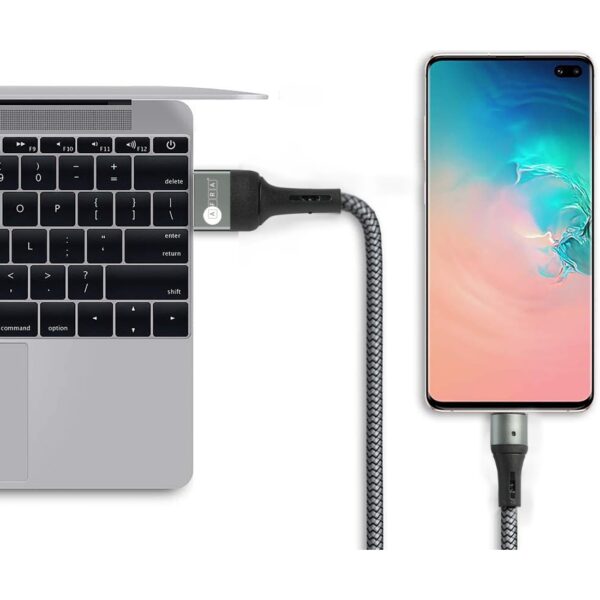 AFRA USB Charging Cable AF-0003MUSB – 2.4A, Nylon-Braided, Micro USB, Tangle-Free & LED Indicator - Image 6