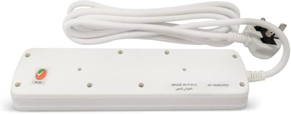 AFRA Extension Cord | 5 Meter Cable | 4 Universal Sockets | Shockproof | 250V | AF-004EXRD-5MT - Image 4