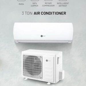 AFRA 3.0 Ton Wall Mount Split Air Conditioner Cooling Only Rotary R410a T3 White, AF-3000ACWT, 5 year compressor warranty.